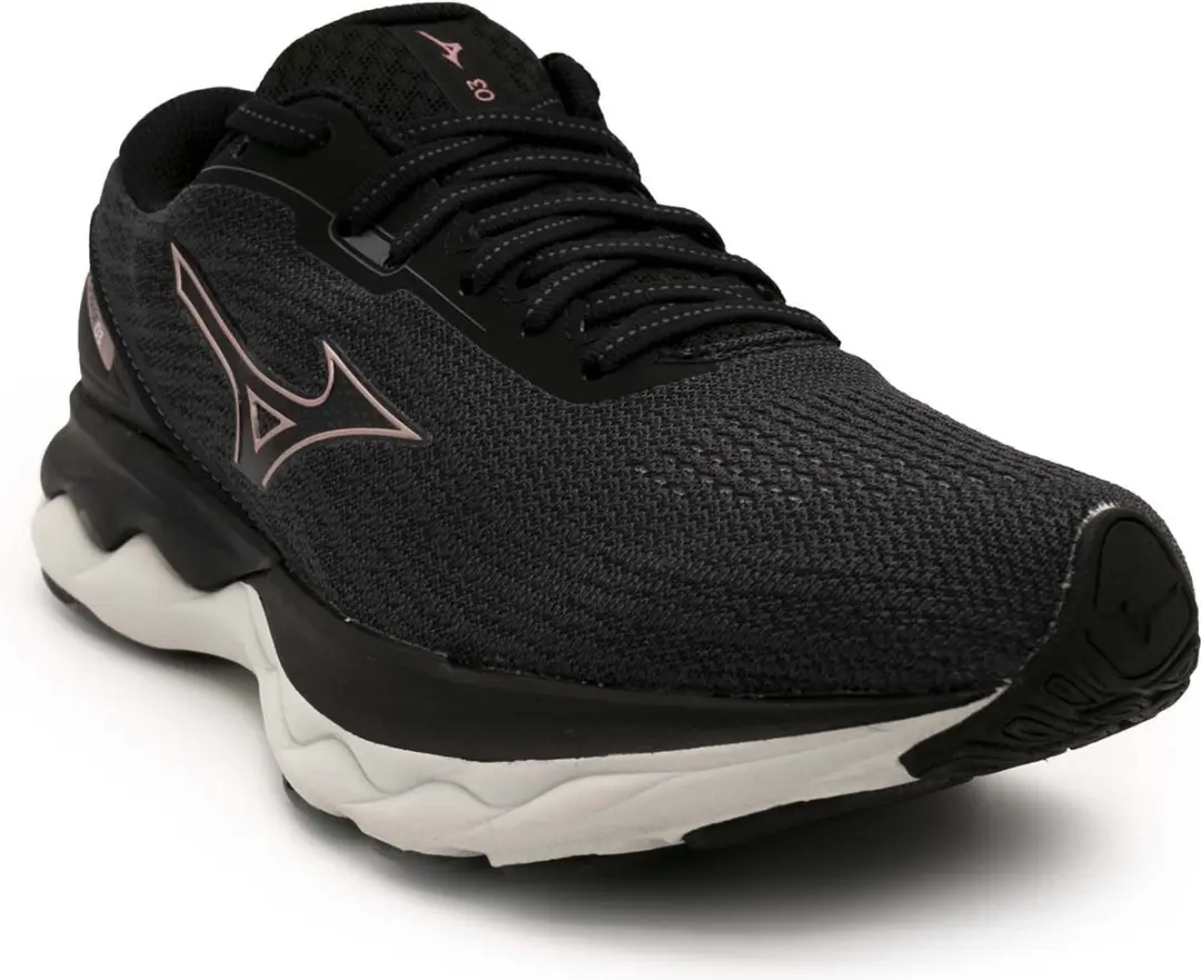 Mizuno Wave Skyrise 3 Hardloopschoenen Dames - 38 - Grijs/Zwart/Roz