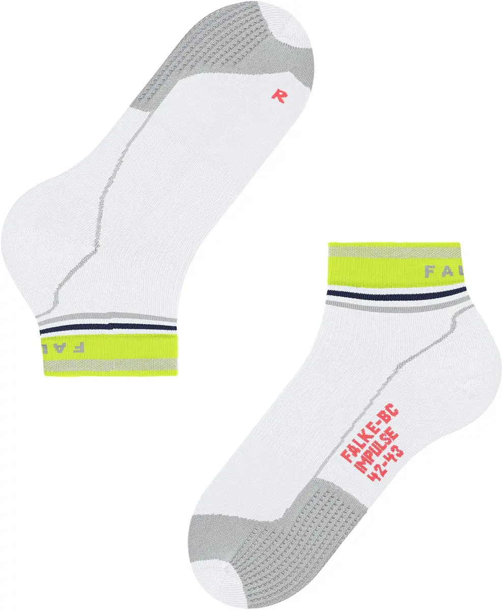Falke BC Impulse Short Fietssokken - 37/38 - Wit