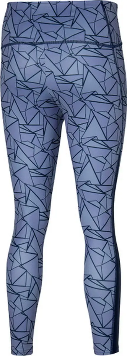 Mizuno 7/8 Printed Tight Dames Trainingsbroek J2GB2204 - S - Zwart/Grijs