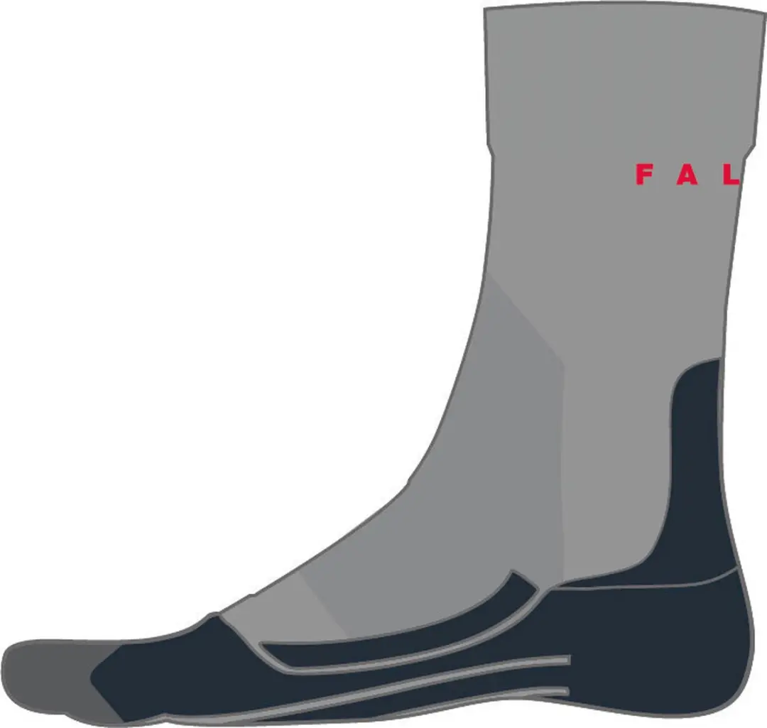 Falke RU3 Hardloopsokken Heren - Grijs - Maat 44/45