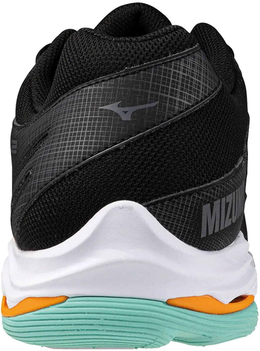 Mizuno Wave Voltage 2 Indoorschoenen Heren 42 - Zwart/Orange/Lichtgroen