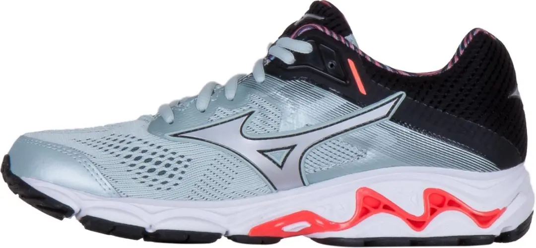Mizuno Wave Inspire 15 Sportschoenen 38.5 - Grijs/Zilver/Zwart