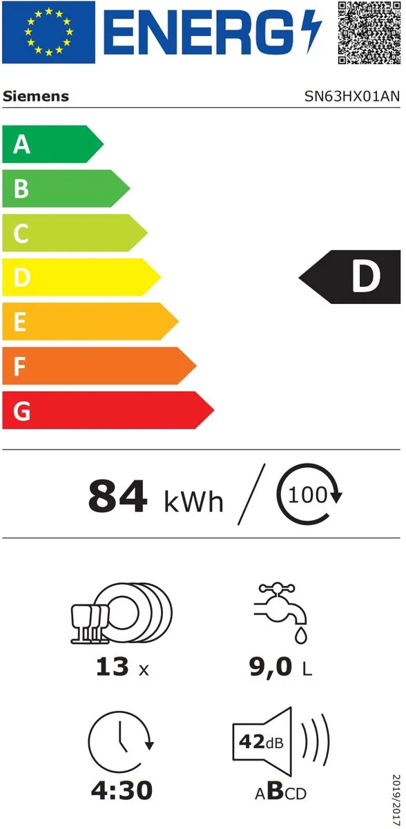 SIEMENS INBOUW VAATWASSER – SN63HX01AN
