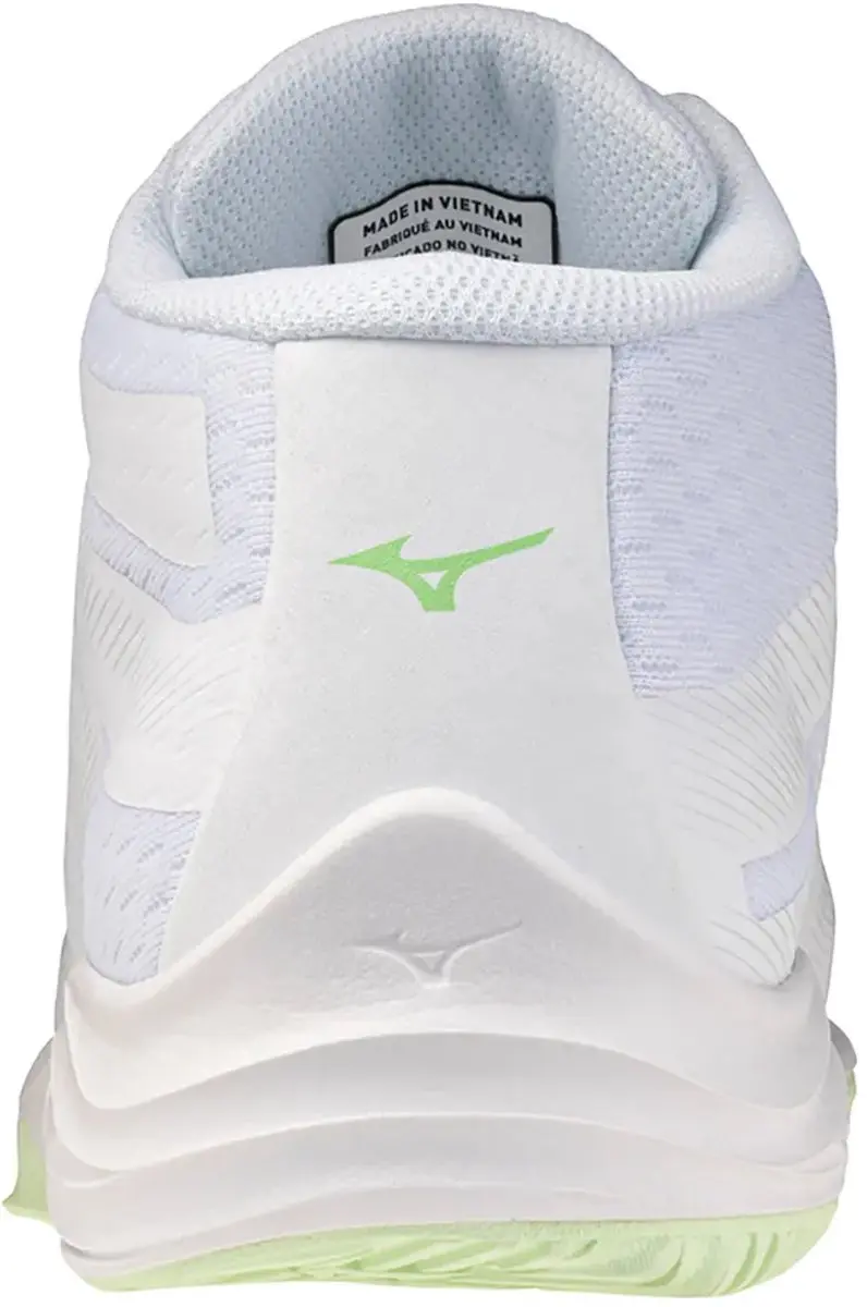 Mizuno Lightning Select Mid Indoor Sportschoenen Dames 37 - Wit/Aqua Grijs