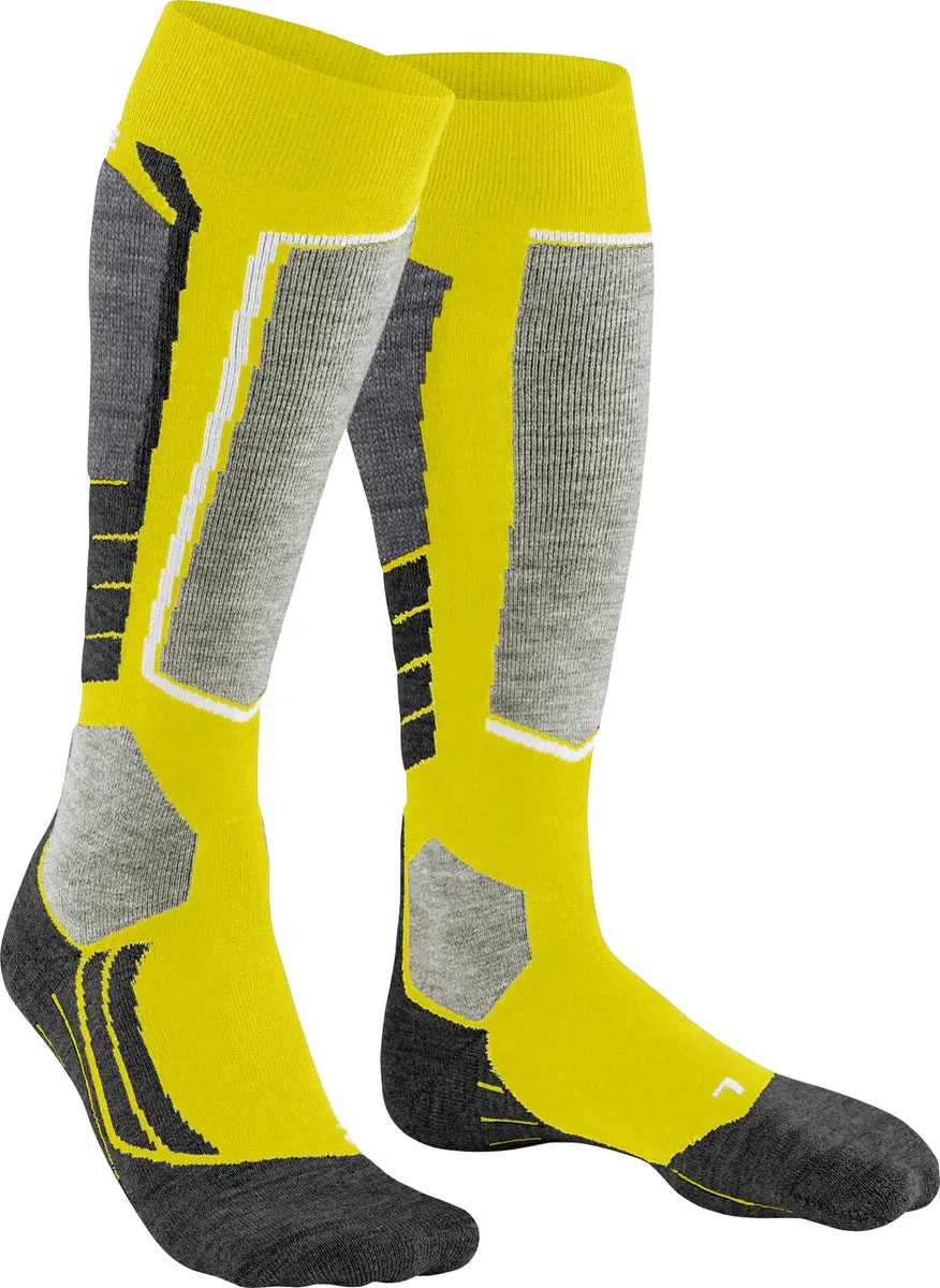 Falke SK2 Skisokken Heren - Dikke wol - Geel - Maat 46-48