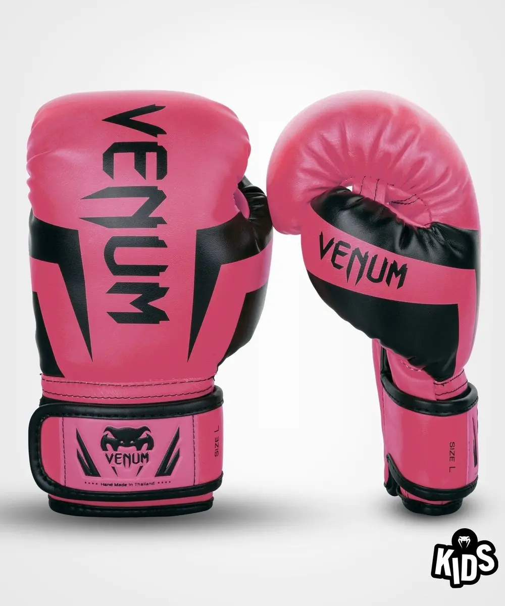 Venum Elite Kids Bokshandschoenen 6 OZ - Roze/Zwart