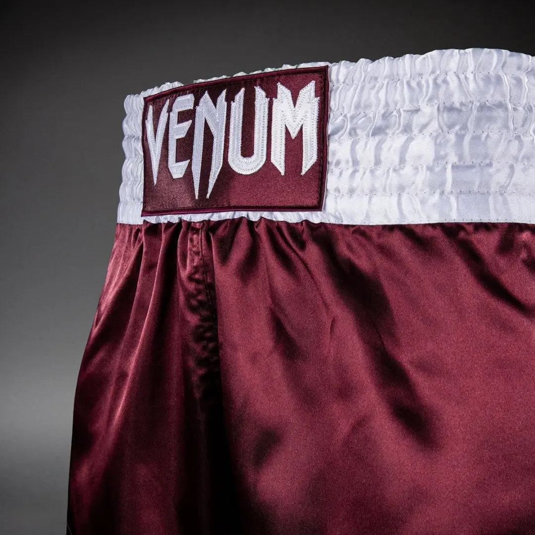 Venum Classic Kickboks Shorts L - Bordeauxrood/Wit