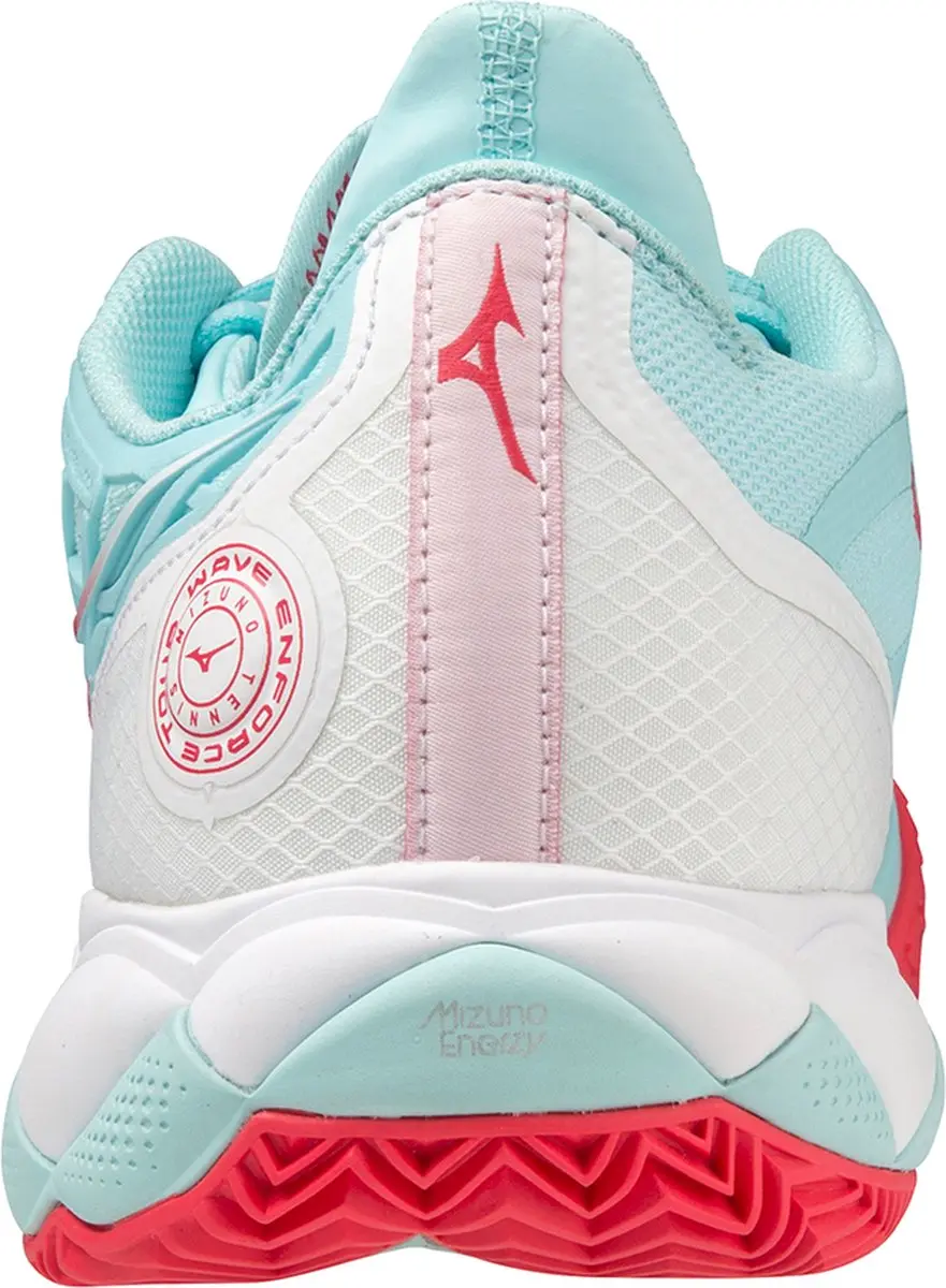 Mizuno Wave Enforce Tour CC Tennisschoenen Dames 38.5 - Lichtblauw
