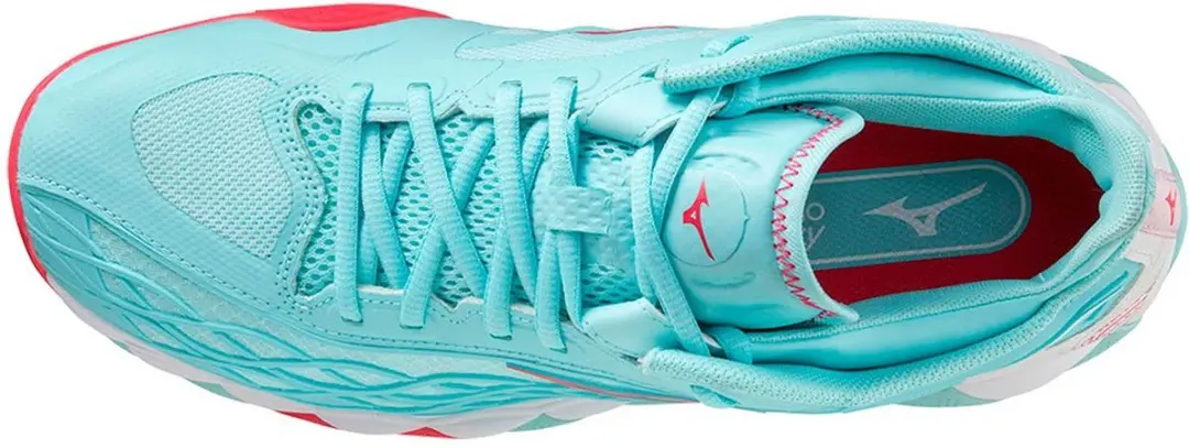 Mizuno Wave Enforce Tour CC Tennisschoenen Dames 38.5 - Lichtblauw