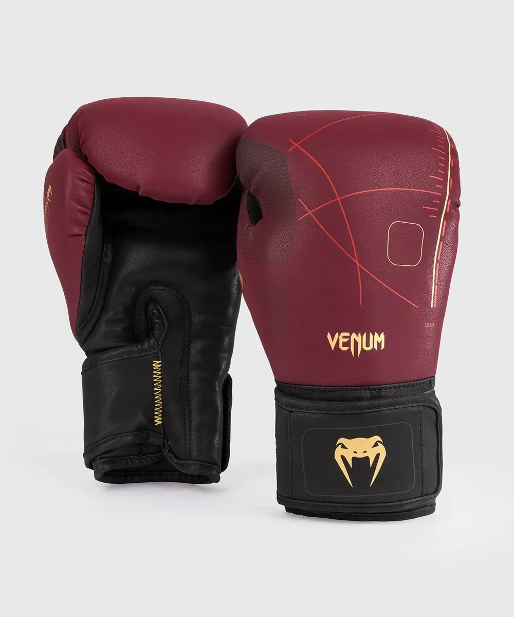Venum Tactical XT Bokshandschoenen 16 OZ - Bordeauxrood/Zwart/Goud