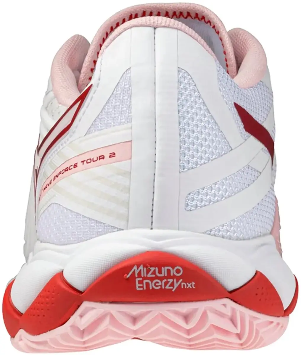 Mizuno Wave Enforce Tour 2 CC Schoenen - 38.5 - Wit/Lava Orange/Dahlia