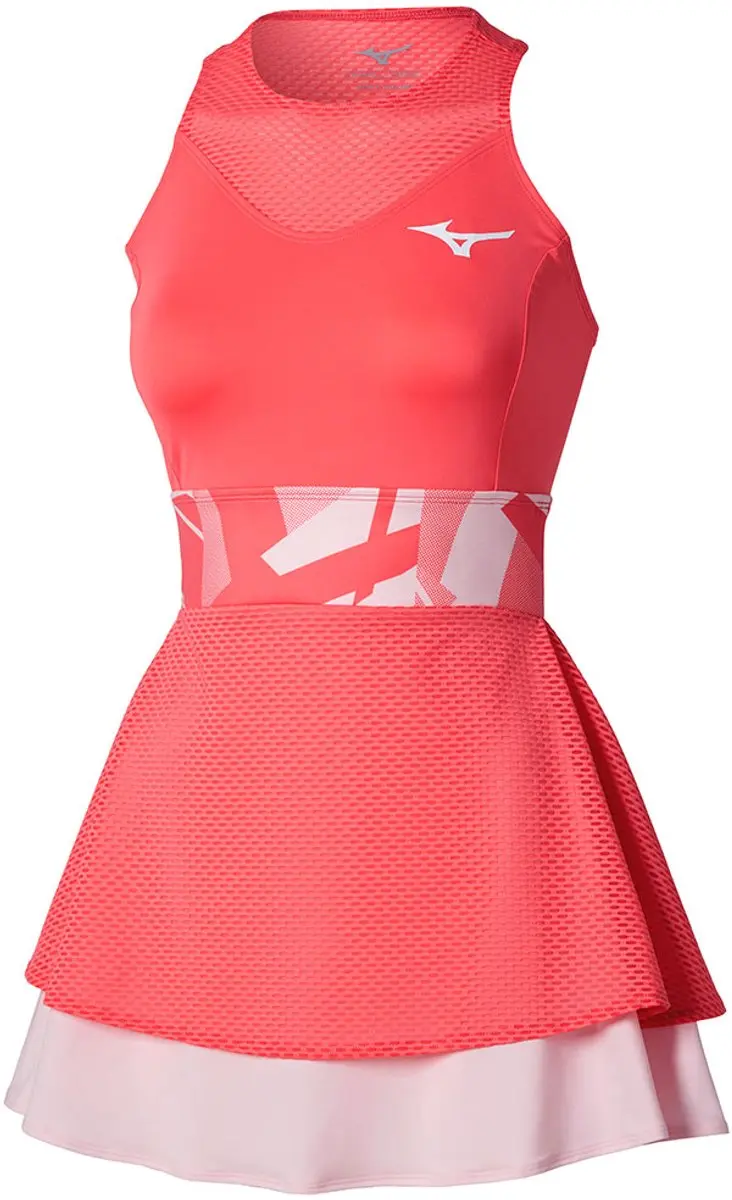 Mizuno Daybreakers Mouwloze Jurk - Calypso Coral XS