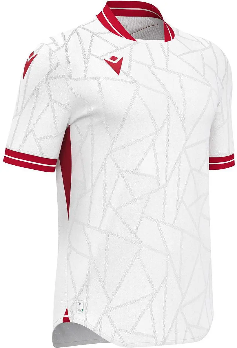 Macron Cerberus Shirt Heren Korte Mouw - L - Wit/Rood - afbeelding 6 van 6