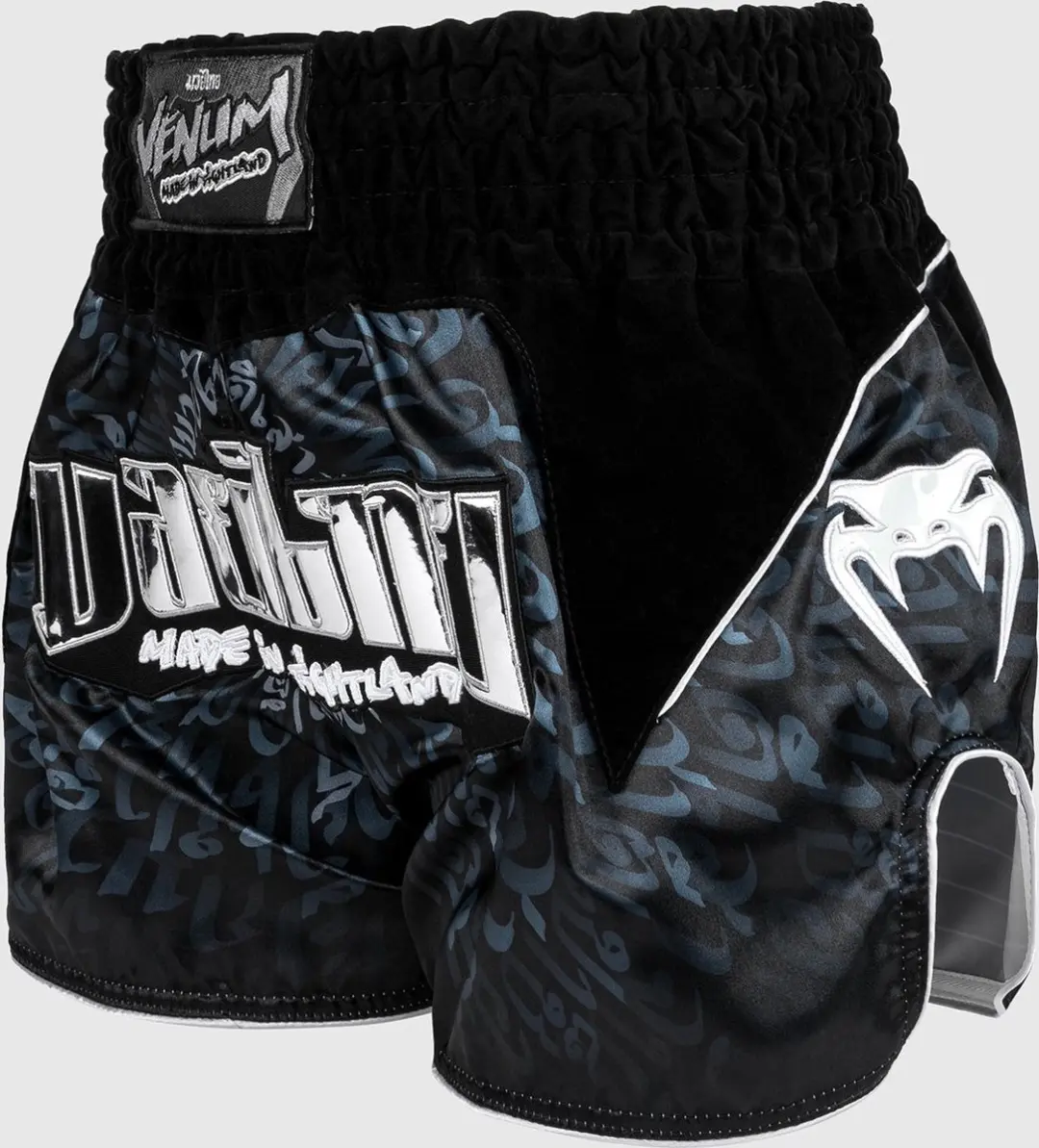 Venum Muay Thai Attack Shorts - Zwart Zilver S - afbeelding 6 van 6