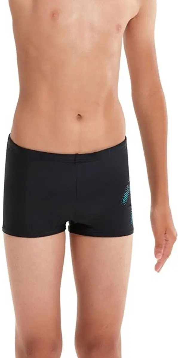 Speedo Hyper Boom Placement Aquashort Jongens 140 - Zwart/Blauw