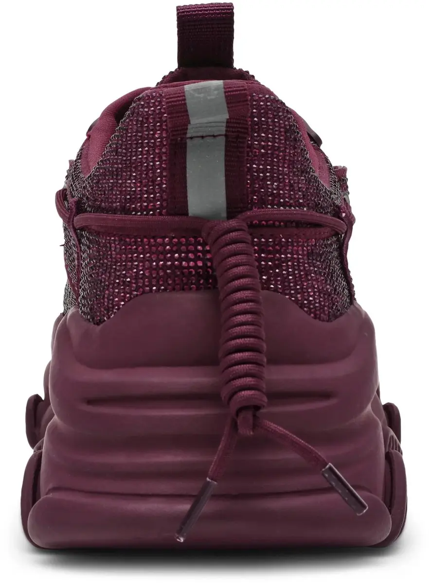 Steve Madden Vault 2R Damestrainers - 36 - Donker Glanzend Kers