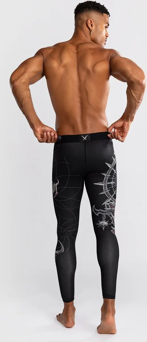 Venum Gladiator 5.0 Spats - L - Zwart Zilver