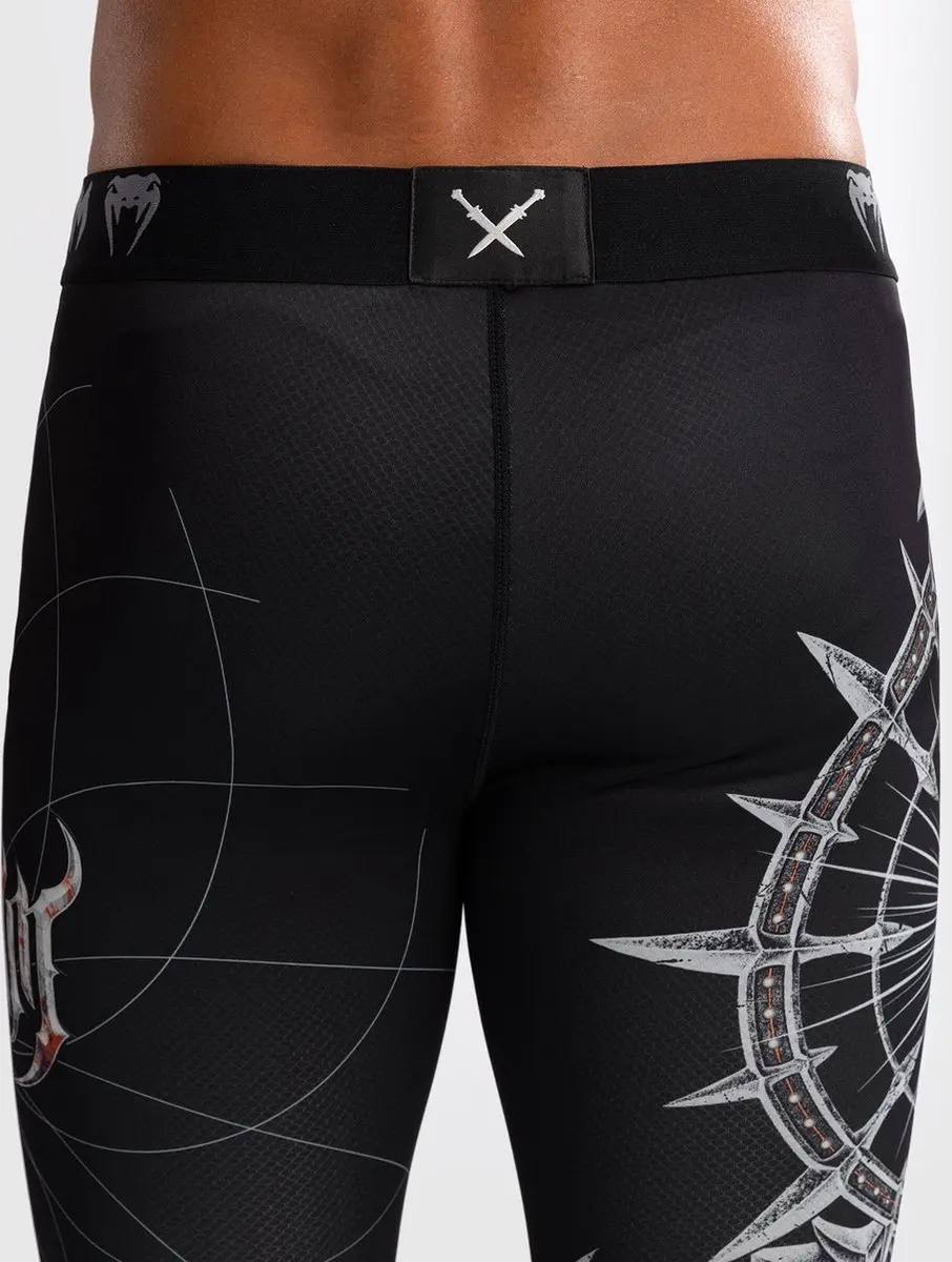 Venum Gladiator 5.0 Spats - L - Zwart Zilver