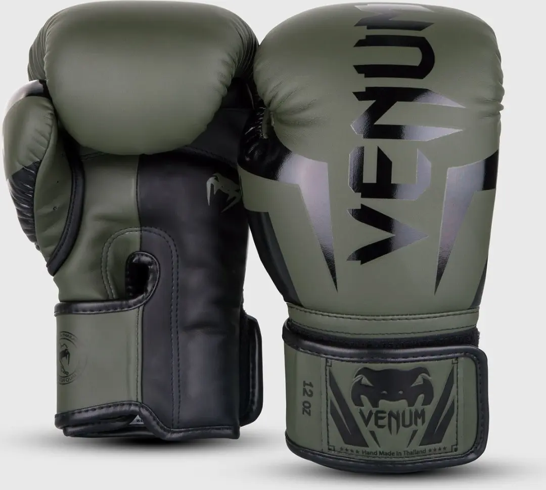Venum Elite Bokshandschoenen 10 oz - Khaki/Zwart
