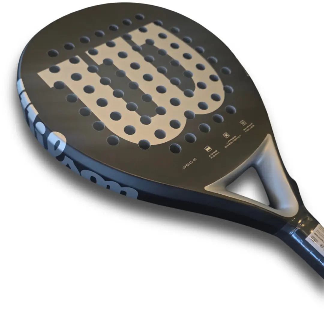 Wilson Elevate BLK/SIL Padelracket - Zwart
