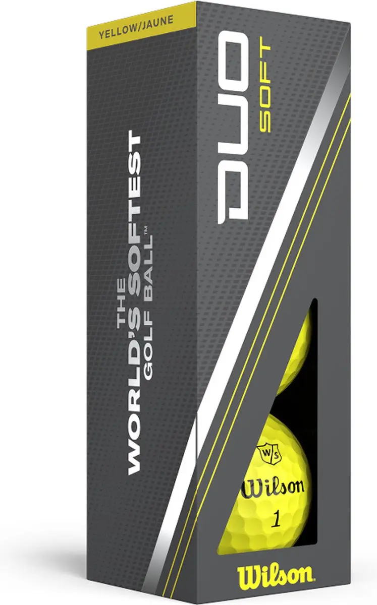 Wilson Staff DUO Soft Golfballen Geel - 12 Stuks