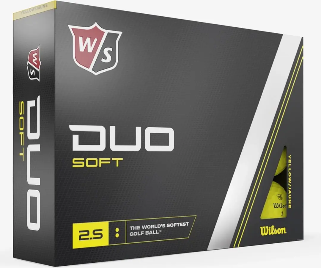 Wilson Staff DUO Soft Golfballen Geel - 12 Stuks