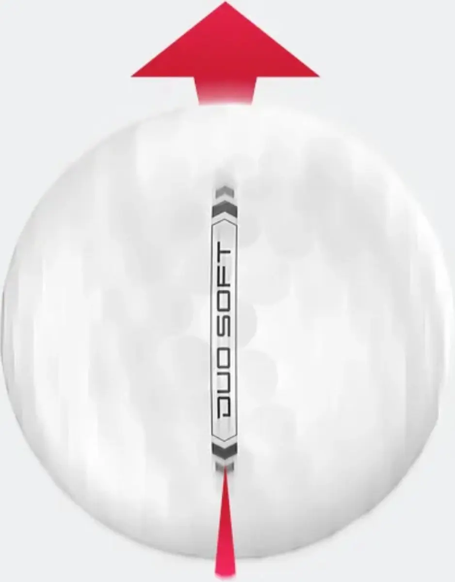 Wilson Staff DUO Soft Golfballen Geel - 12 Stuks