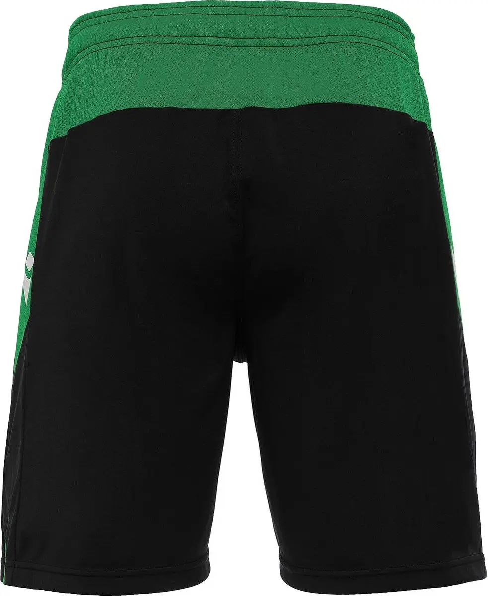 Macron Tempel Short Kinderen 11-12Y - Zwart/Groen
