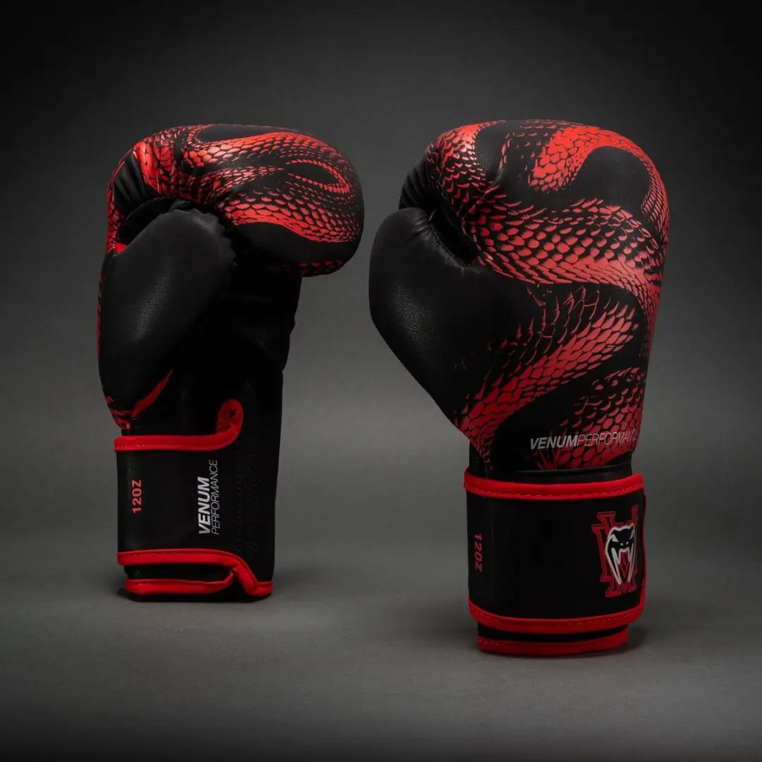 Venum Matupa Bokshandschoenen 12 oz - Zwart/Rood/Zilver - afbeelding 6 van 6
