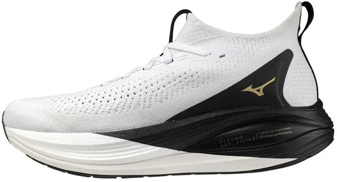 Mizuno Neo Vista 2 Hardloopschoenen 38.5 - Wit/Zwart/Goud