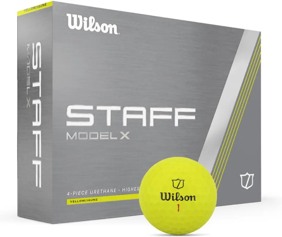 Wilson Staff Model X Golfballen Geel - 12 Stuks