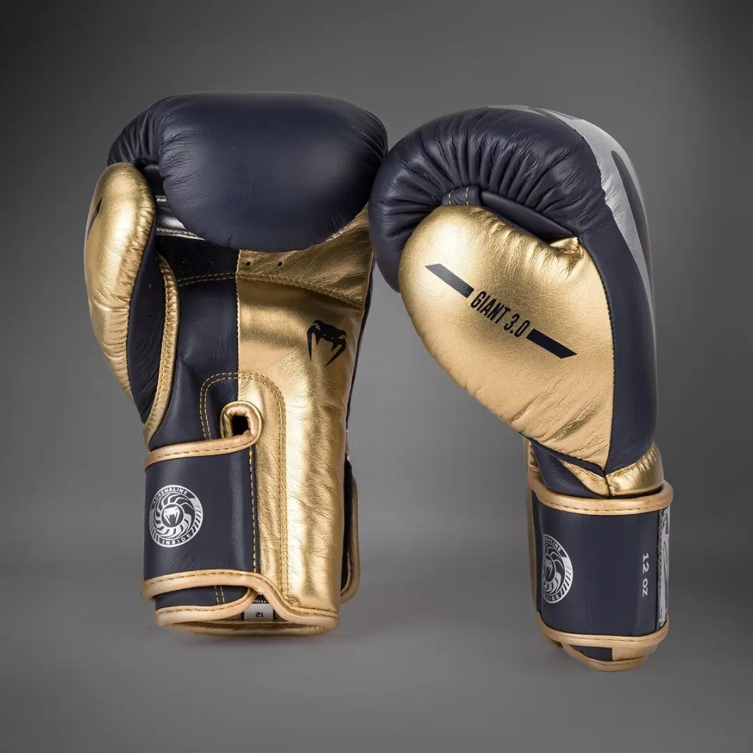 Venum Giant 3.0 Bokshandschoenen 10 OZ - Marineblauw/Goud/Zilver