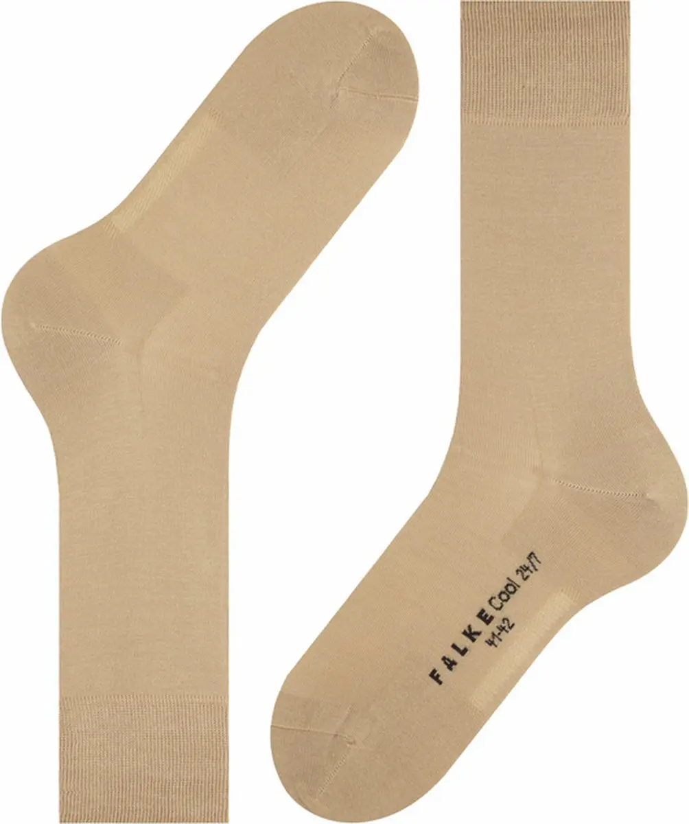 Falke Cool 24/7 Herensokken Beige - Maat 39-40