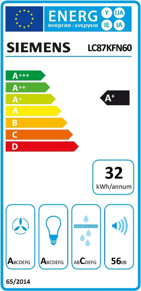 Siemens iQ300 LC87KFN60 Afzuigkap 763m³/h - Zwart - afbeelding 6 van 6