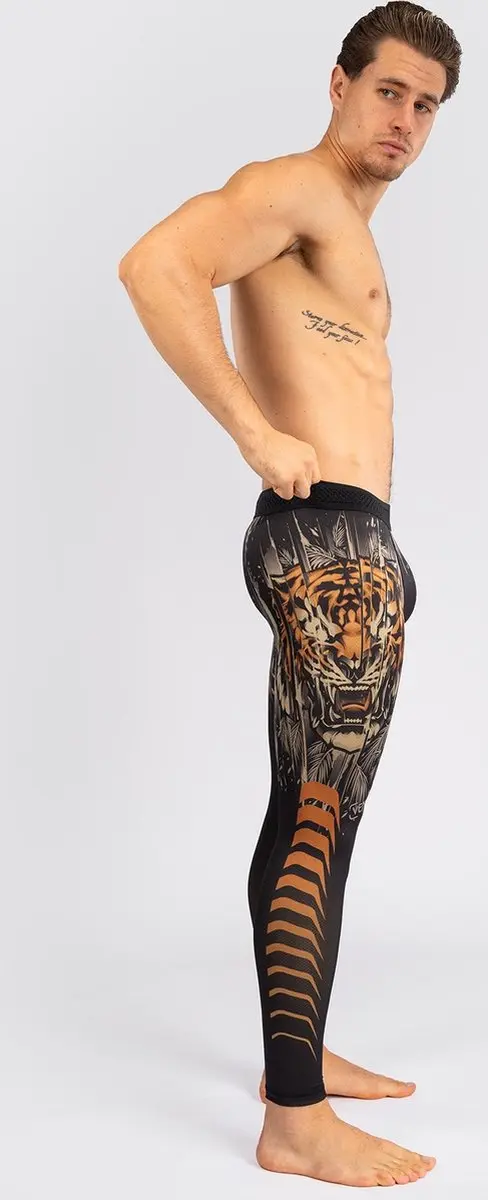 Venum Tiger Sportlegging - XXL - Zwart Neon Oranje - afbeelding 6 van 6