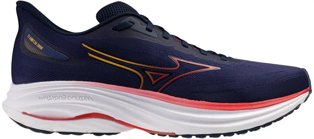 Mizuno Wave Ultima 17 Heren Hardloopschoenen 42 - Donkerblauw/Rozig/Geel