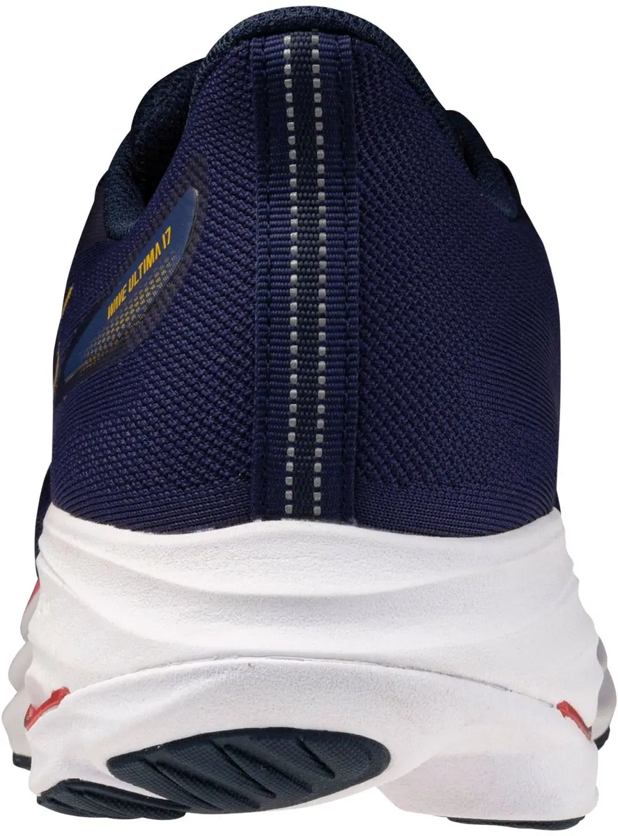 Mizuno Wave Ultima 17 Heren Hardloopschoenen 42 - Donkerblauw/Rozig/Geel