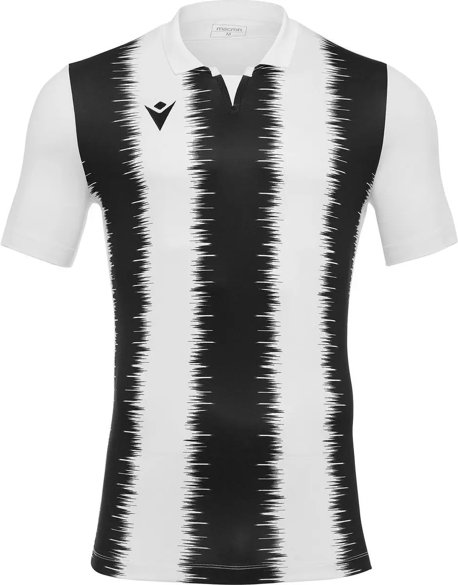 Macron Miram Shirt Heren Korte Mouw - XL - Wit/Zwart
