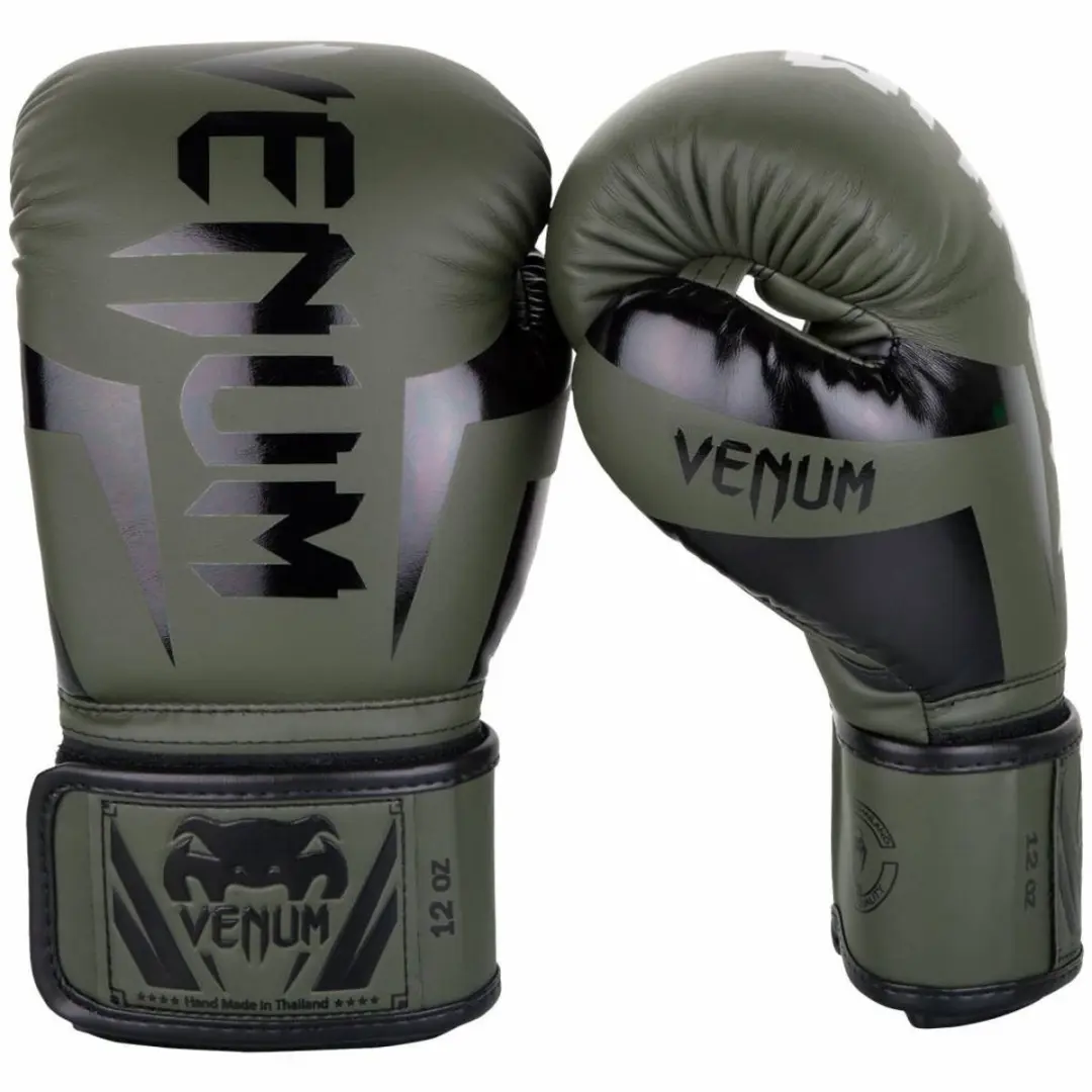 Venum Elite Boxing Gloves 8oz - Khaki Camo