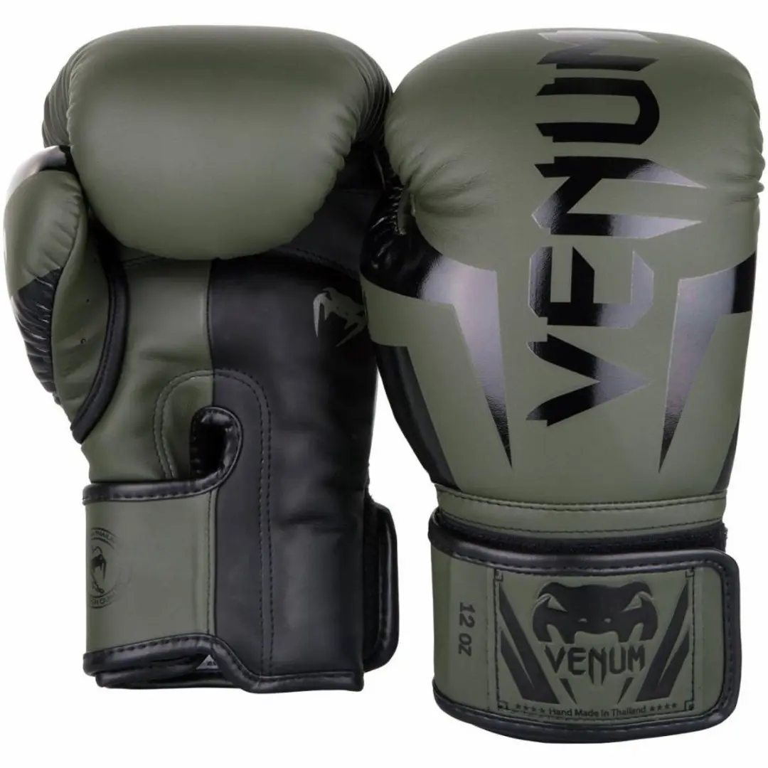 Venum Elite Boxing Gloves 8oz - Khaki Camo