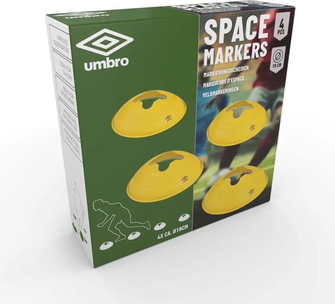 Umbro Markeerpionnen - 4 Stuks Meerkleurig