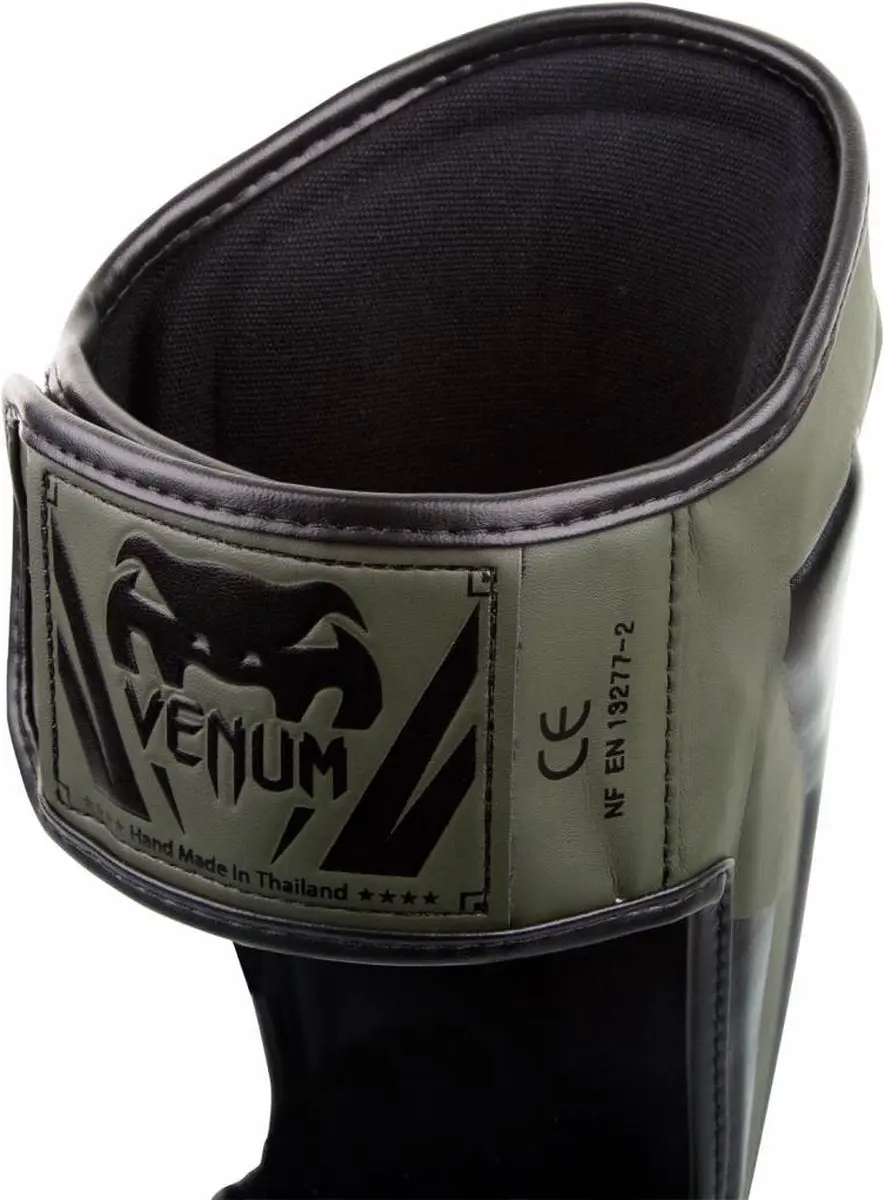 Venum Elite Standup Shinguards - Olijfgroen L