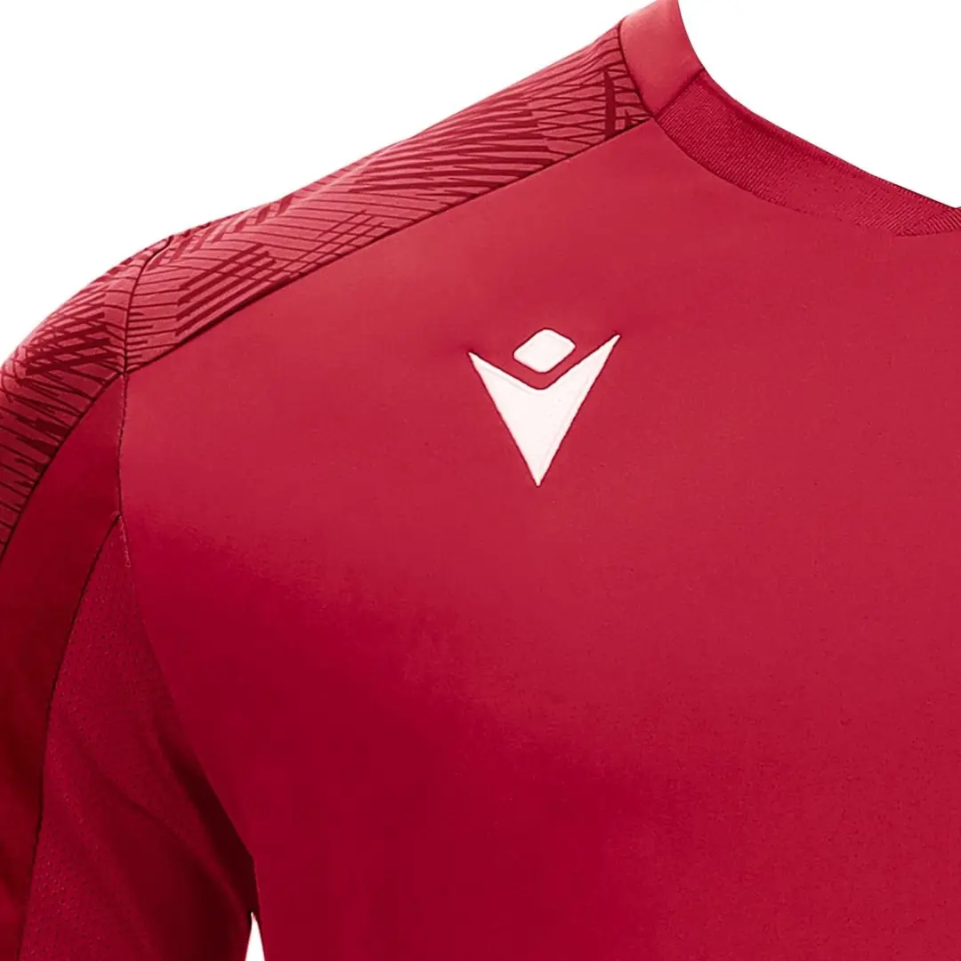 Macron Gede Shirt Korte Mouw Kinderen 122/128 - Rood