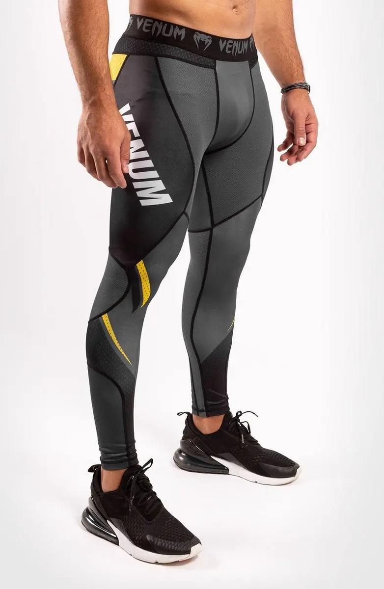 Venum ONE FC Impact Compression Tights - Grijs/Geel S
