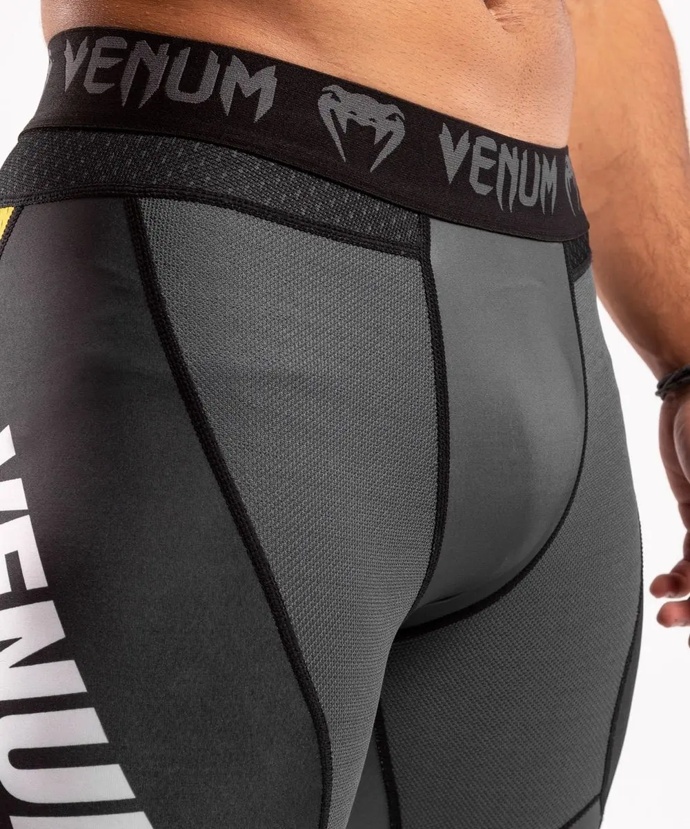 Venum ONE FC Impact Compression Tights - Grijs/Geel S