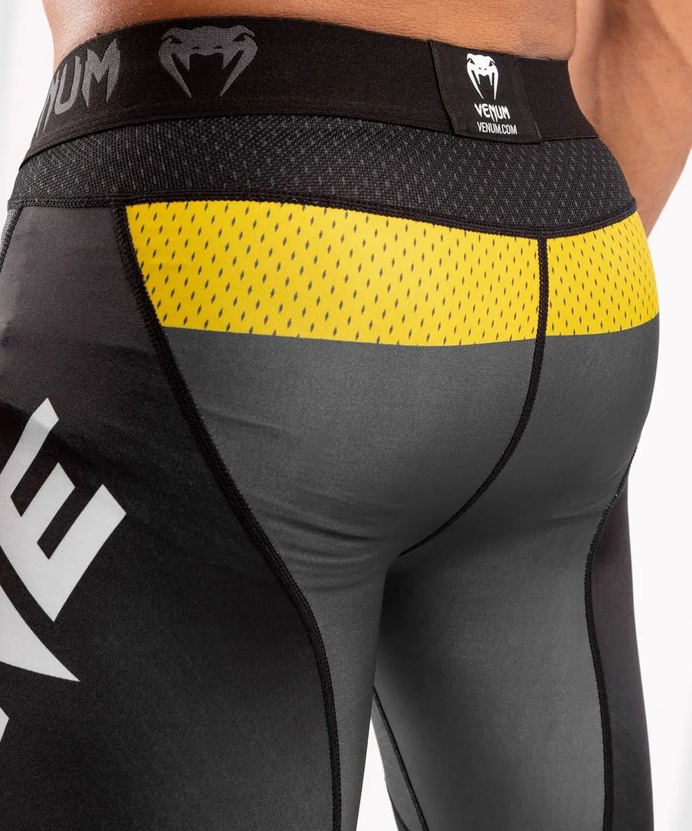 Venum ONE FC Impact Compression Tights - Grijs/Geel S