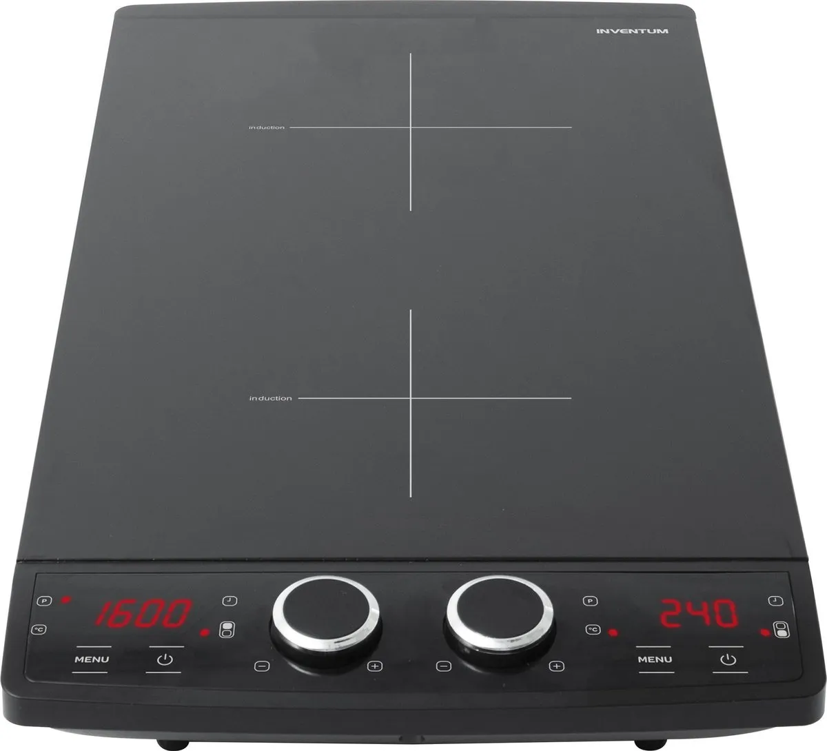 Inventum VKI3010ZWA Inductiekookplaat 2900W - 2 Zones - Zwart