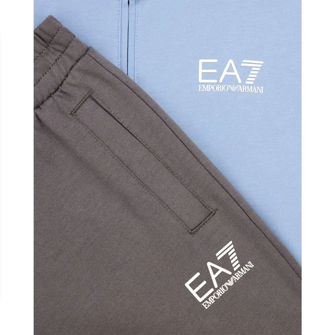 Giorgio Armani EA7 Emporio Armani Trainingspak - Bel Air Blue/Grijs - 10 Jaar