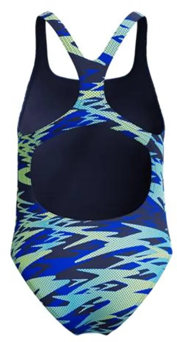 Speedo Hyperboom Medalist Meisjes Sportbadpak - Marine/Groen