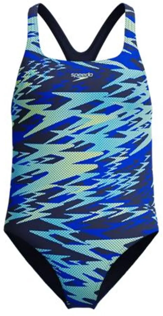 Speedo Hyperboom Medalist Meisjes Sportbadpak - Marine/Groen